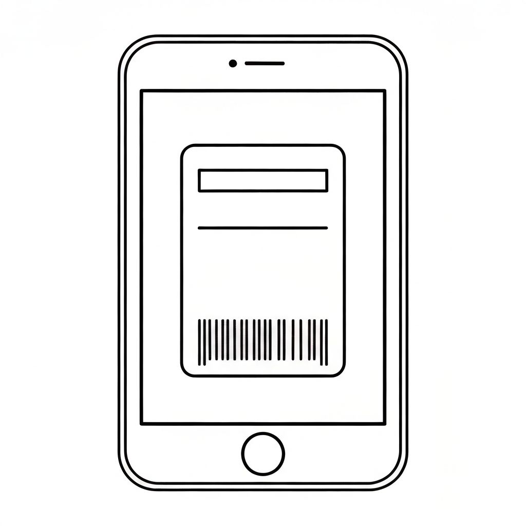 iPhone showing Apple Wallet with digital passes including loyalty cards, membership passes, and event tickets